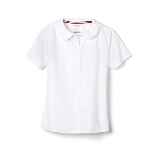 Girls Short Sleeve Peter Pan Blouse